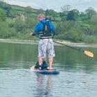 A man on a paddleboard