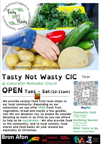 a poster for tasty not wasty