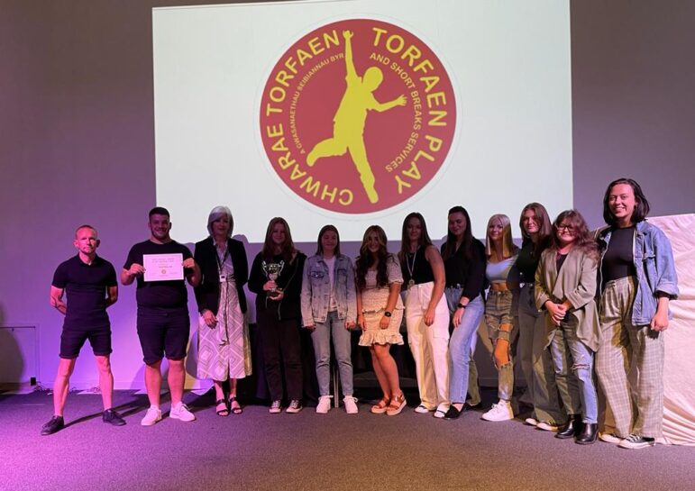 group of people with certificates