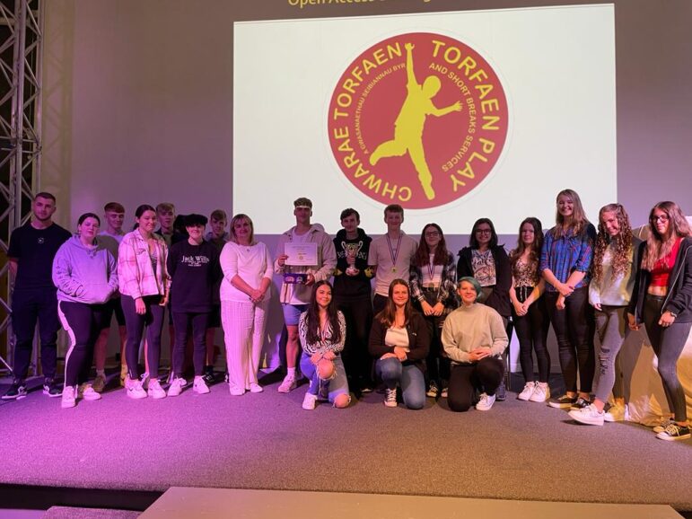 group of people with certificates
