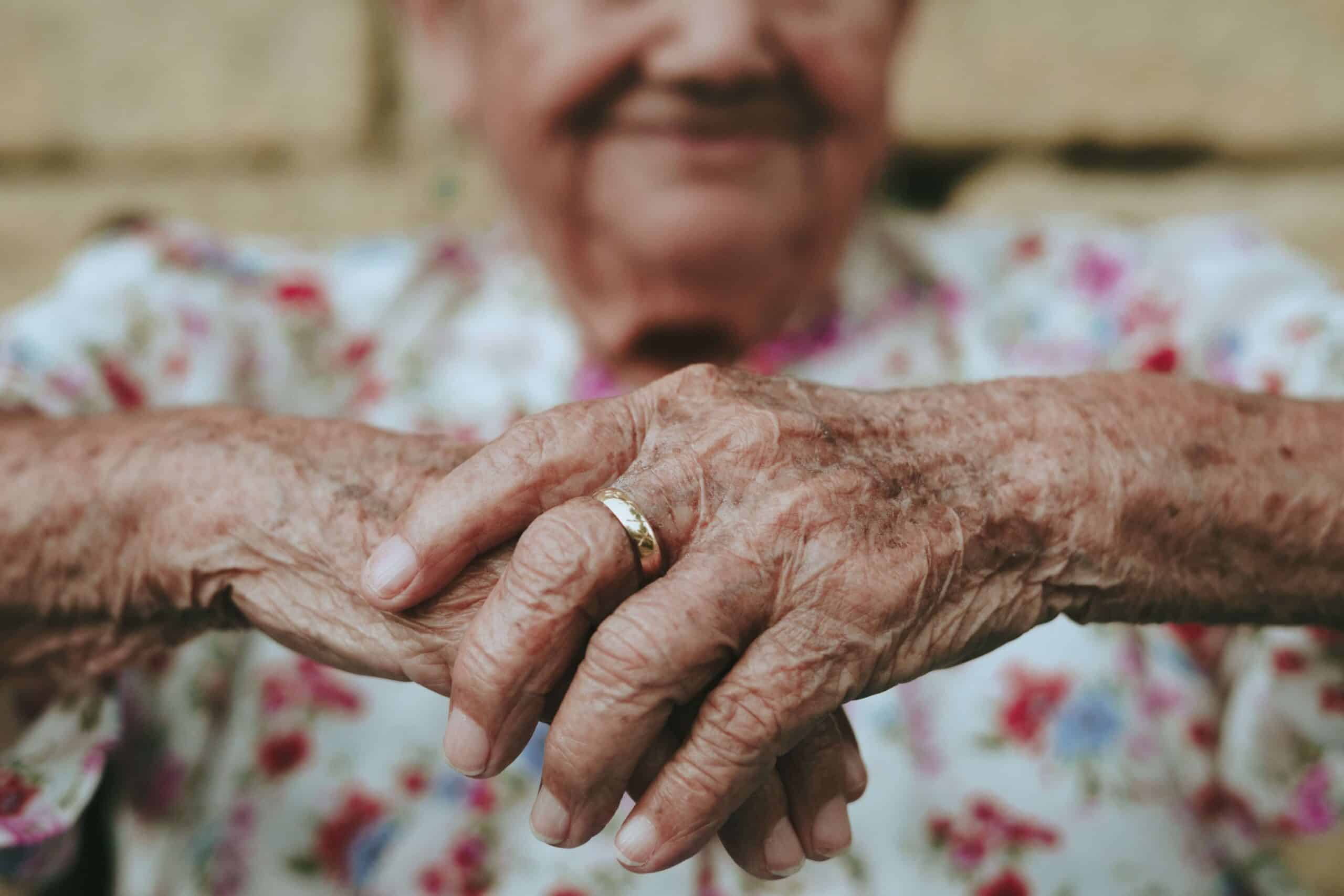an old woman's hands