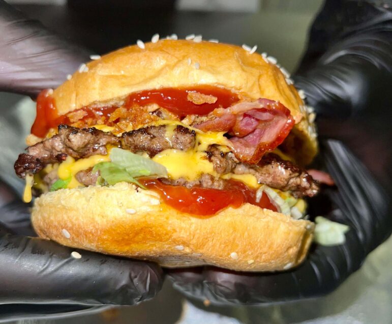 a burger