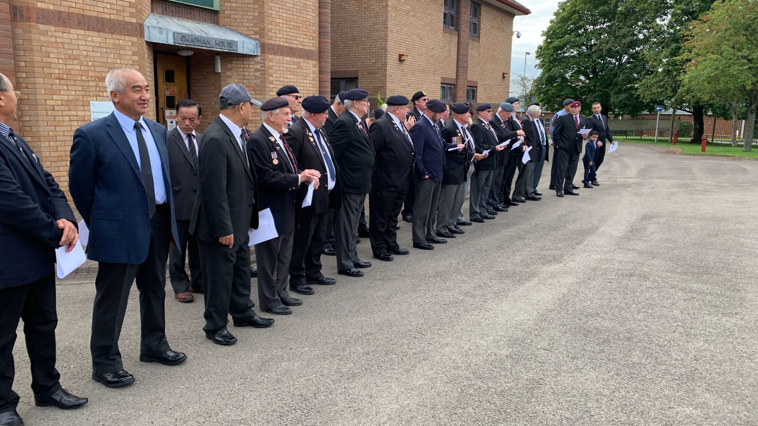 a row of veterans