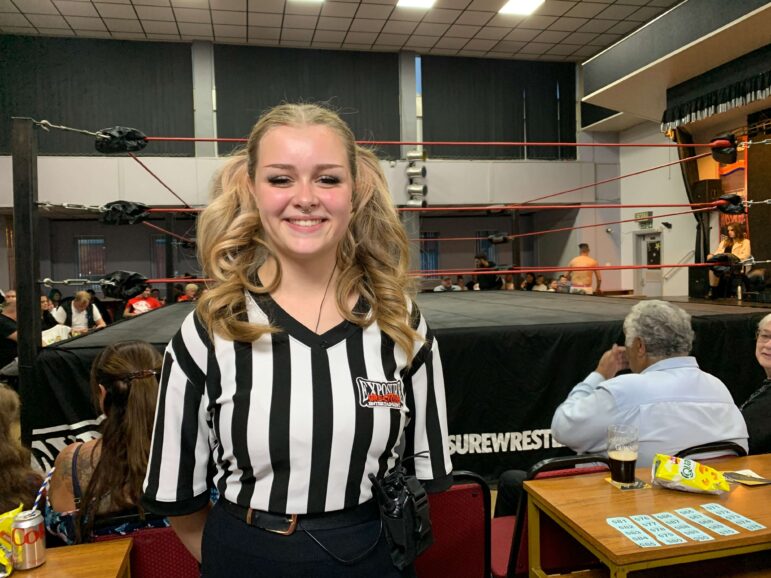 Tilly Gordon, a wrestling referee