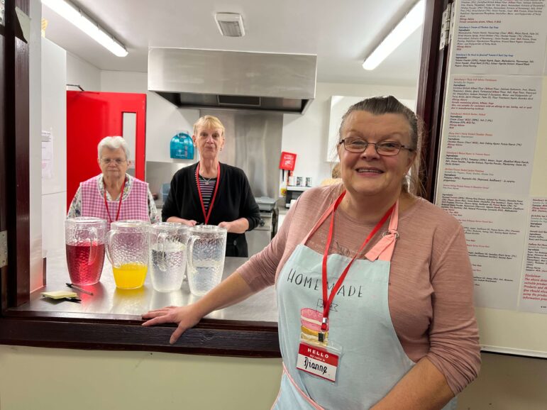 volunteers at lunch club