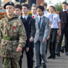 A remembrance day parade