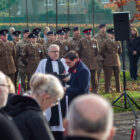 crowds at remembrance day parade