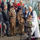 crowds at remembrance day parade