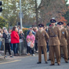 soldiers stood to attention