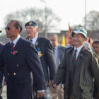 army veterans marching