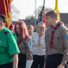 crowds at remembrance day parade