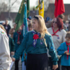 The Remembrance Day parade in Old Cwmbran 2022
