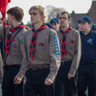 The Remembrance Day parade in Old Cwmbran 2022