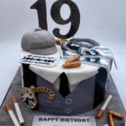 A peaky blinders themed cake