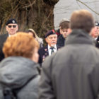 Veterans at a memorial service
