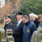 a group of Veterans at a memorial services