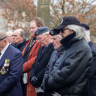 councillors and veterans at a memorial service