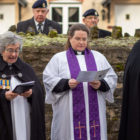 three reverends at a memorial service