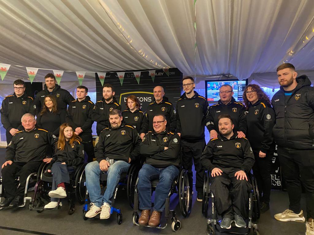 a wheelchair rugby team