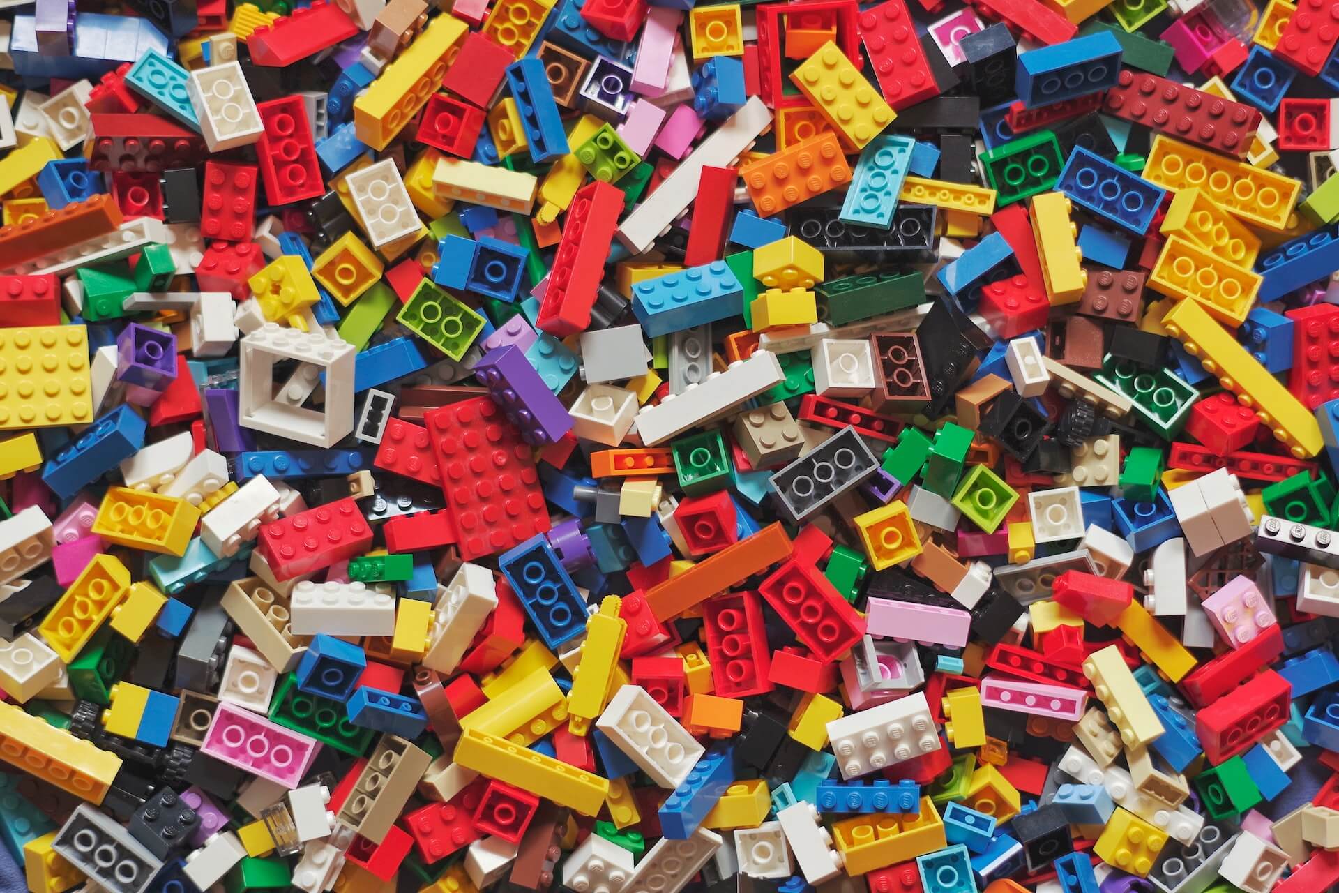 hundreds of lego bricks