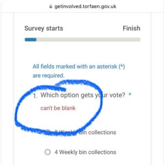 a screenshot of a survey