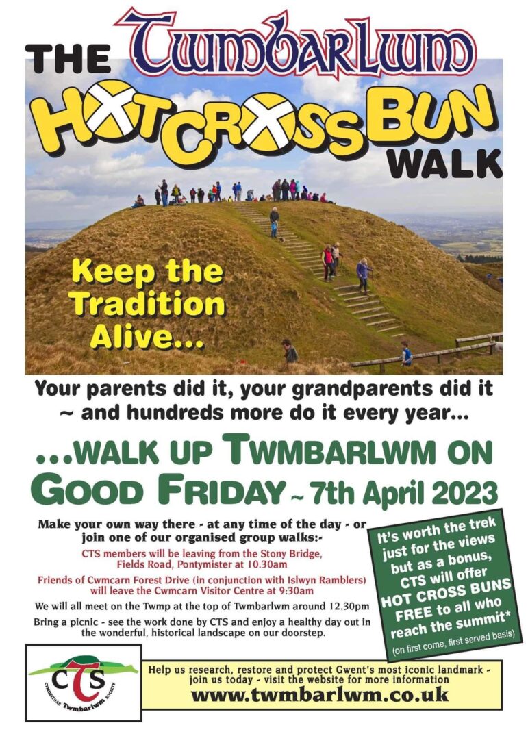 a poster about a walk on good friday