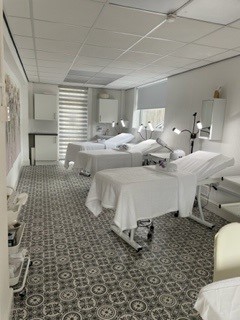 a room of beauty treatment rooms