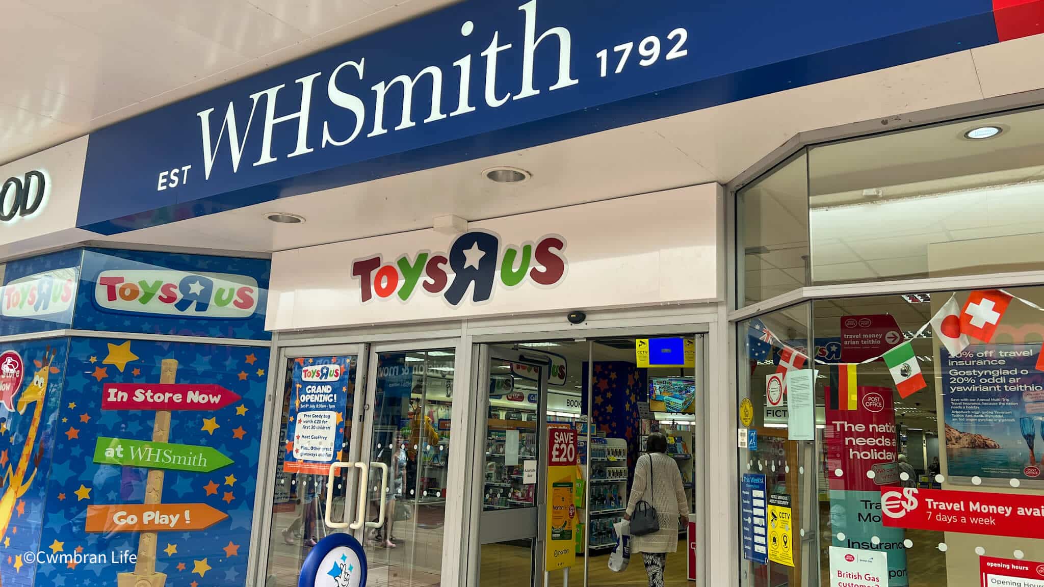 The entrance to a WHSmith store