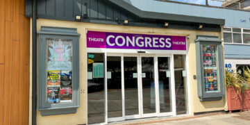 entrance to the congress theatre in cwmbran