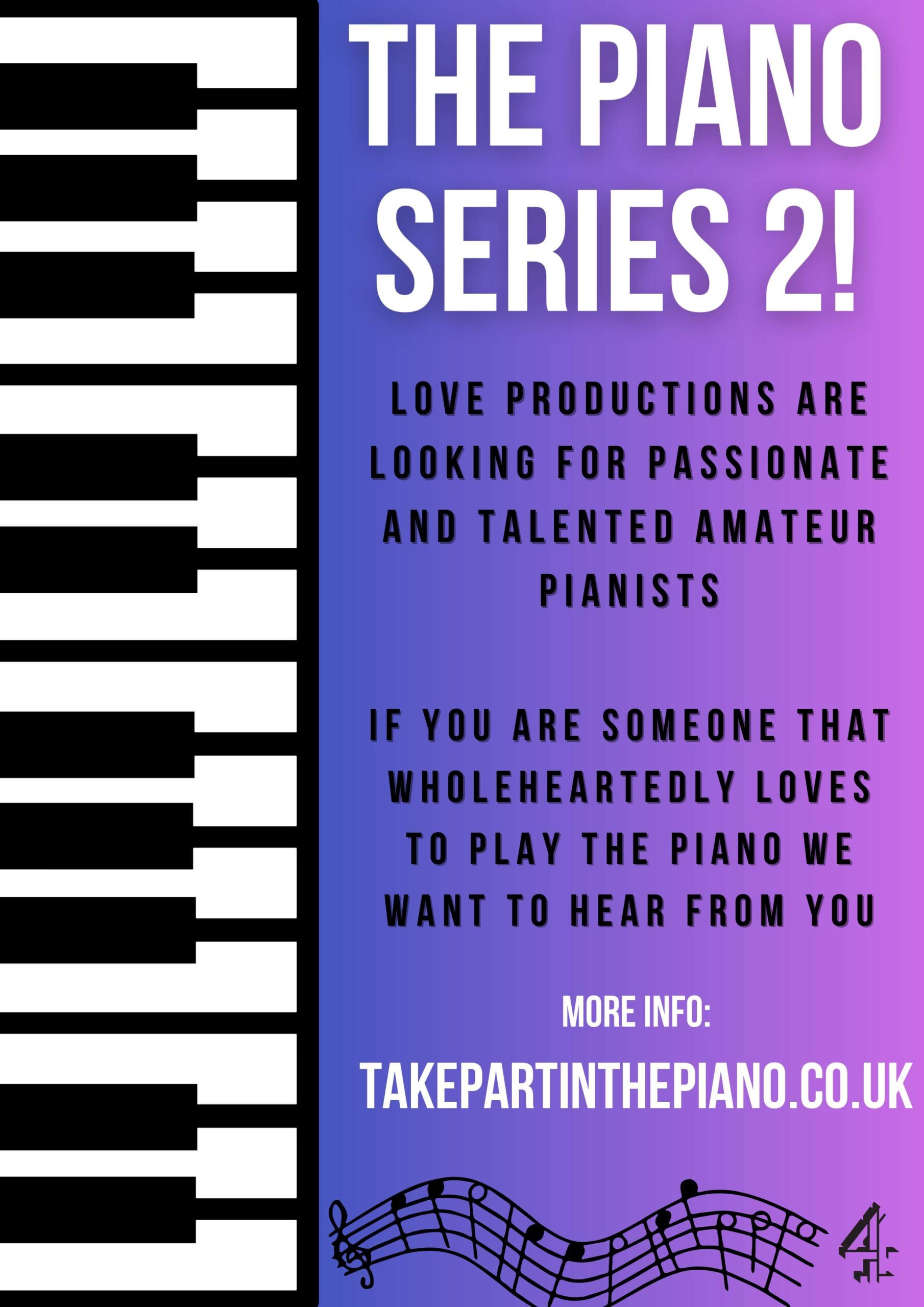 Apply to be on The Piano