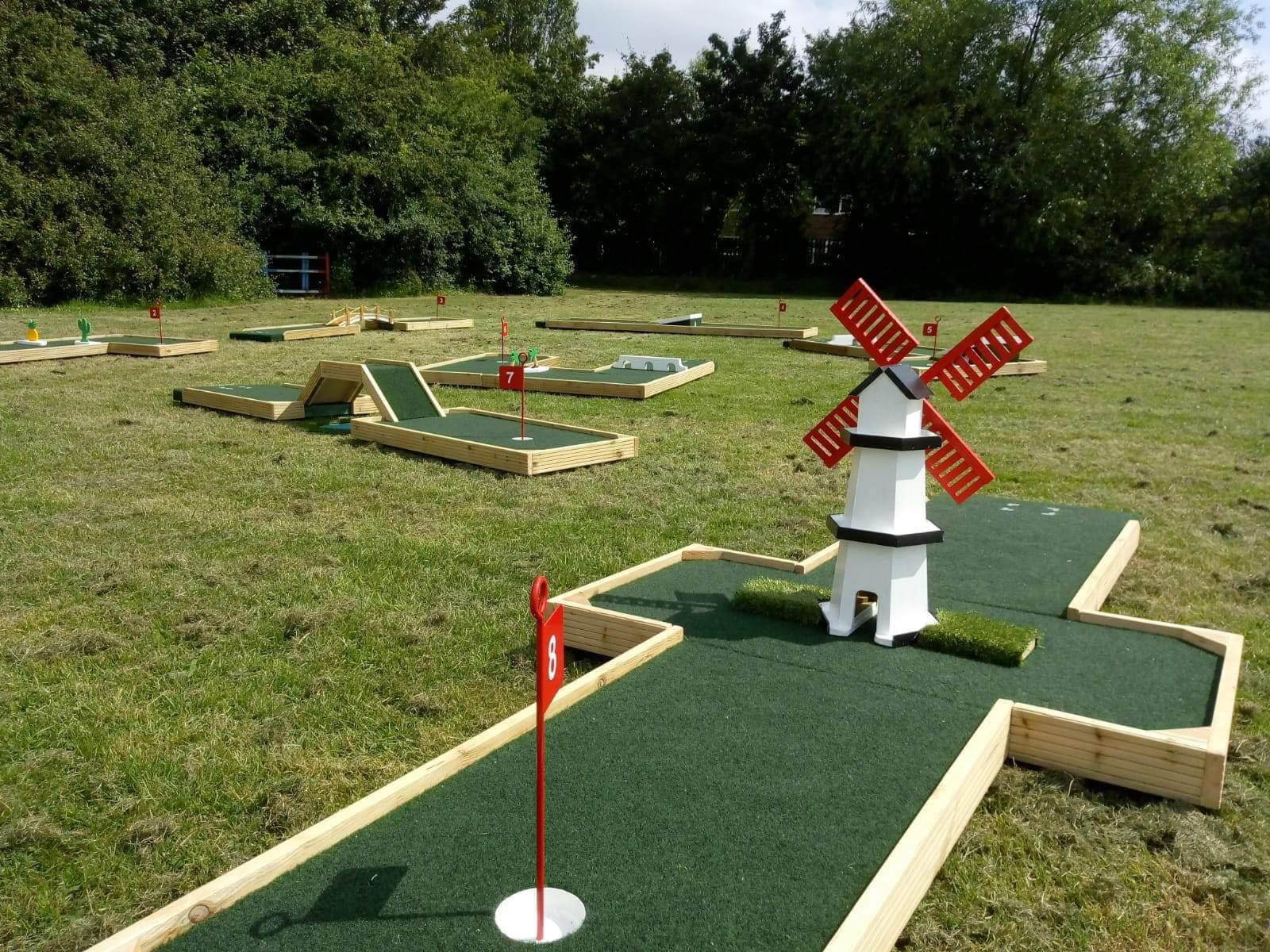 a mini golf course