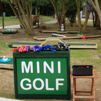 a mini golf course