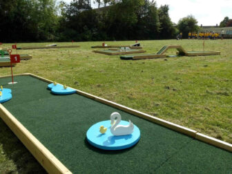 a mini golf course