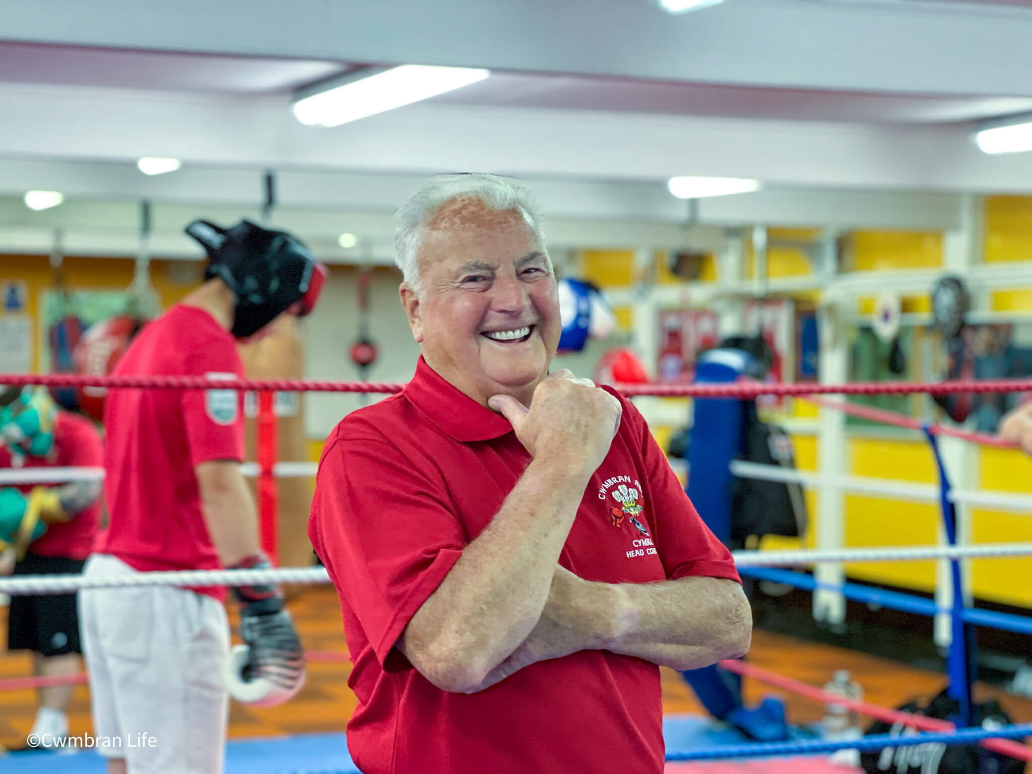 Keith Jefferies in his boxing gym