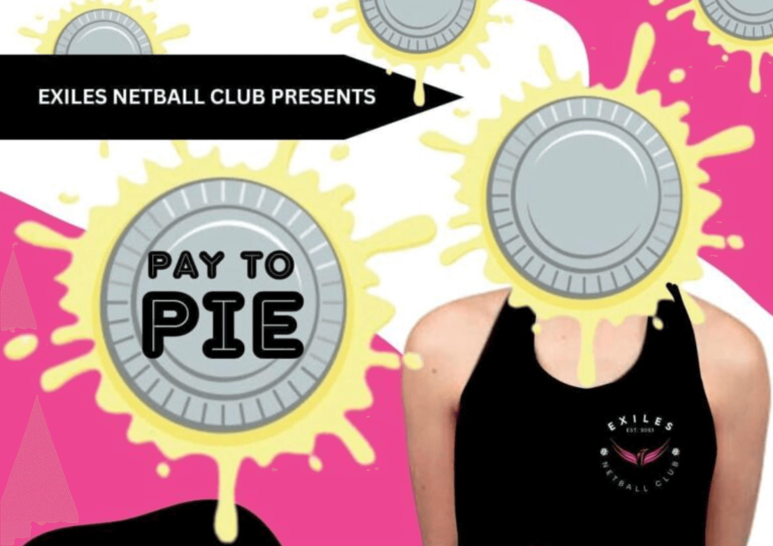 a poster for pie in the face competition
