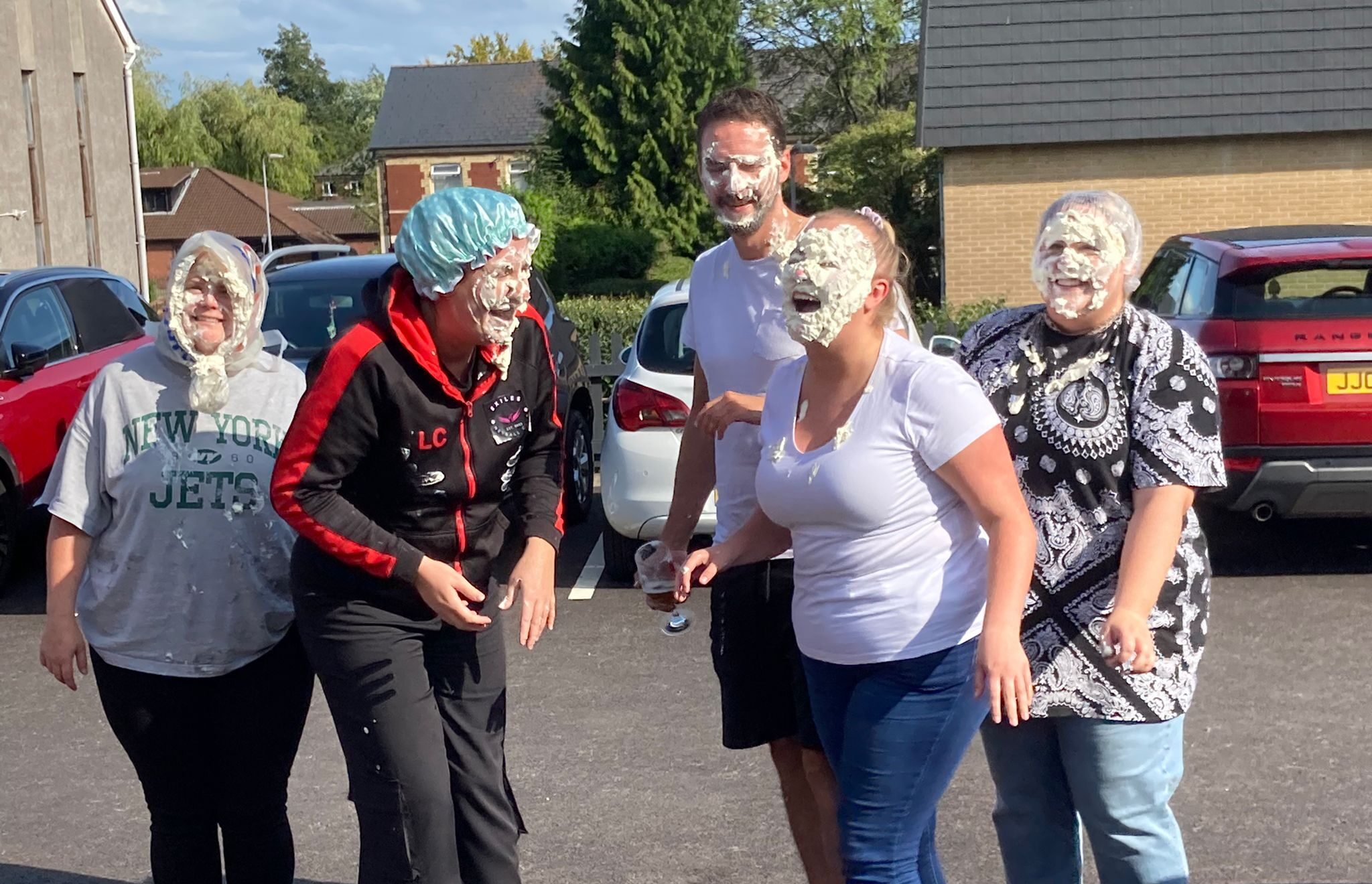 five people who have had a cream pie splatted in their face