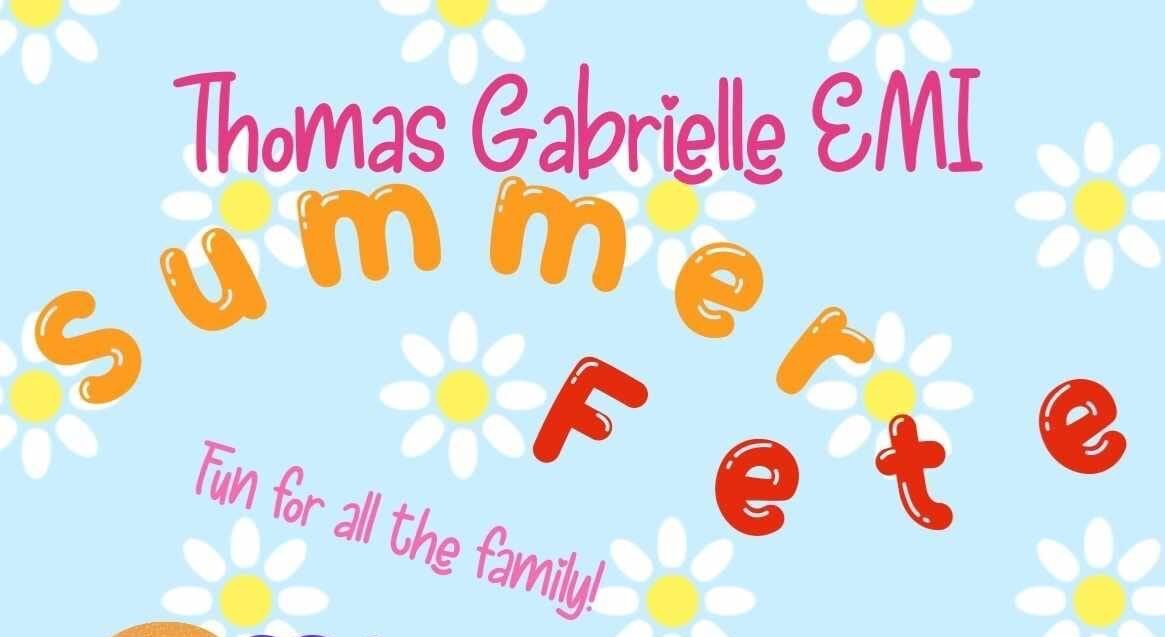 a colourful poster about a summer fete