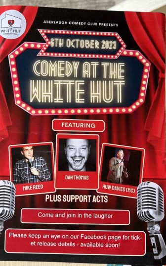 a poster for a comedy night