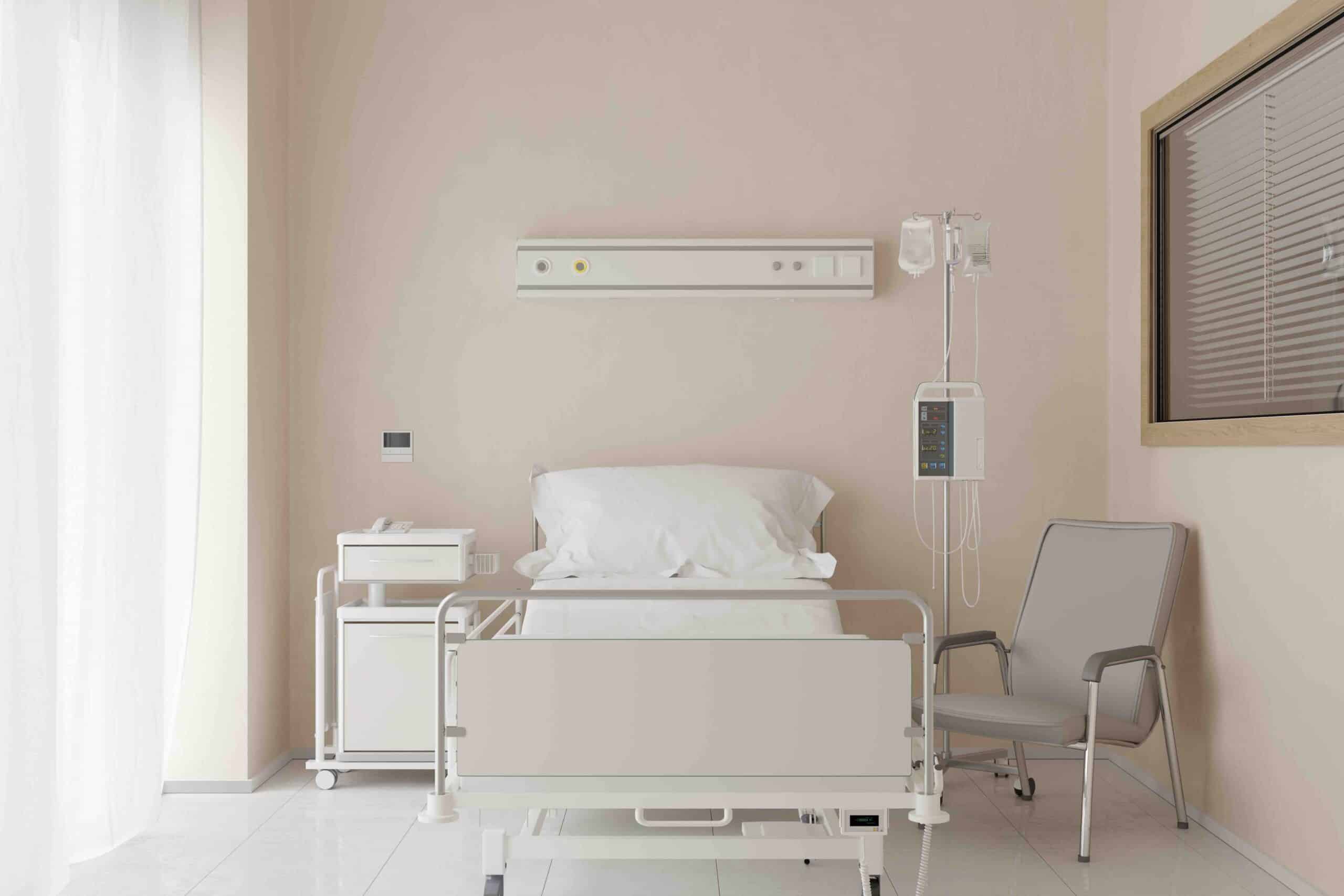 a hospital bed