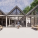artist's impression of the farm's conservatory