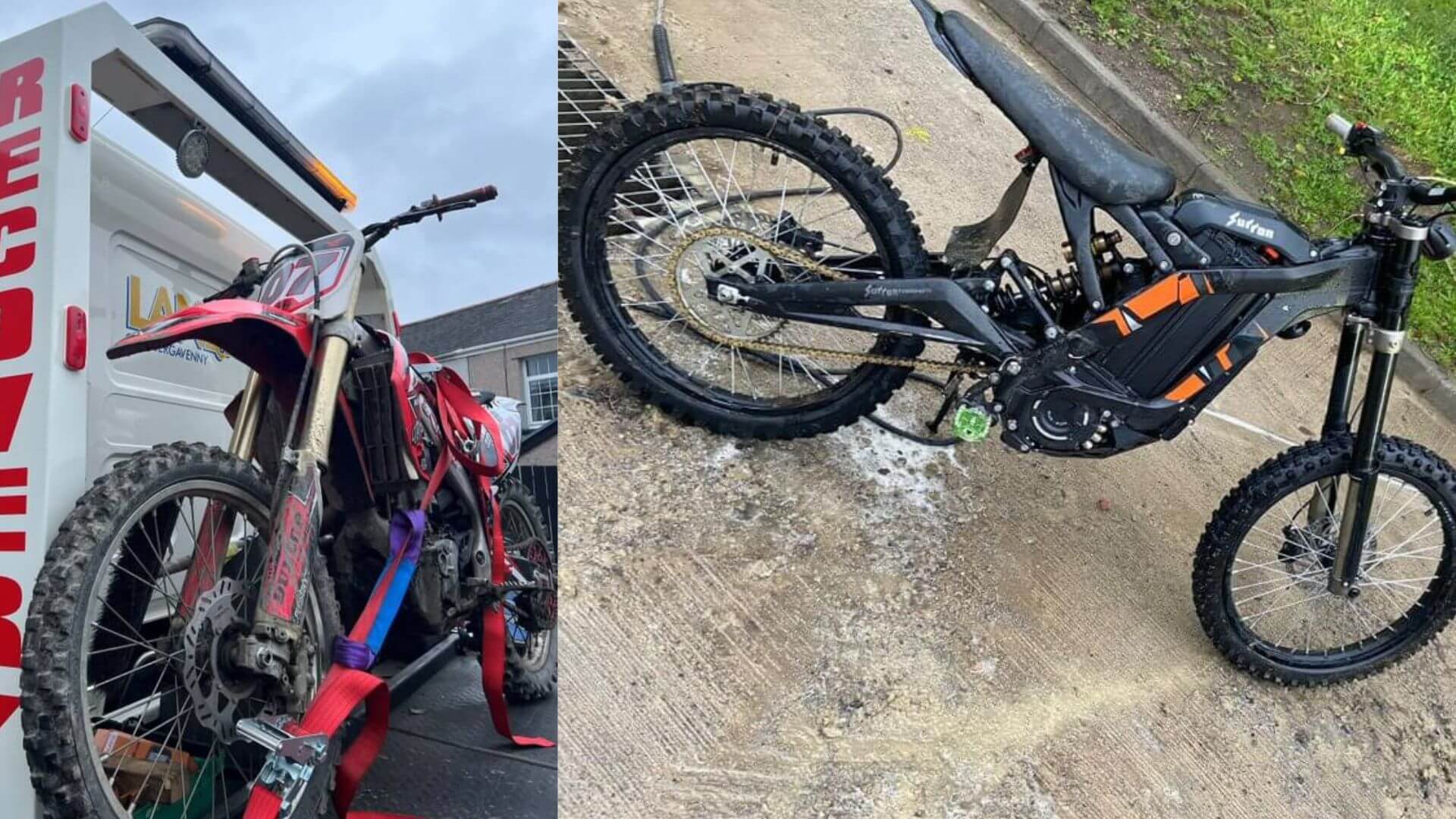 two motorbikes