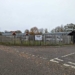 a fence along a road side