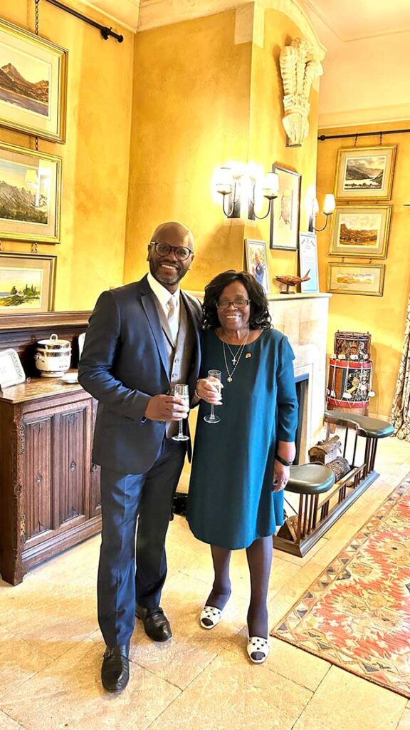 Sean Wharton and his mum Muriel at Highgrove (Photo Sean Wharton)