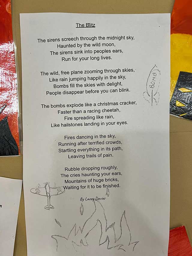 a poem about the blitz