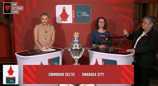 a football cup draw taking place