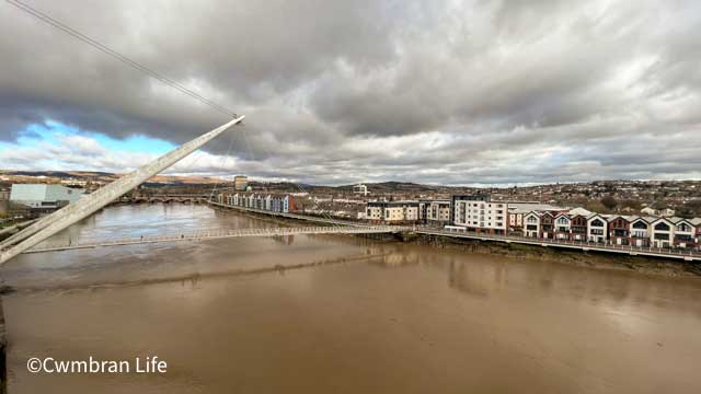 The river usk in newport
