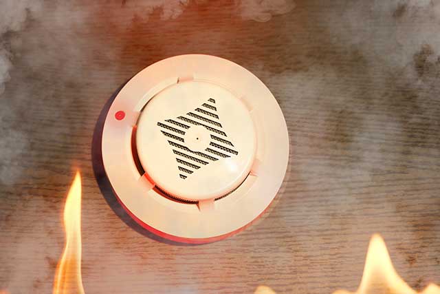 a smoke alarm