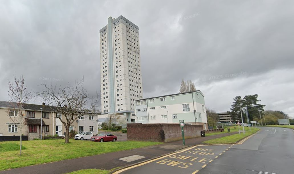 the tower block in cwmbran