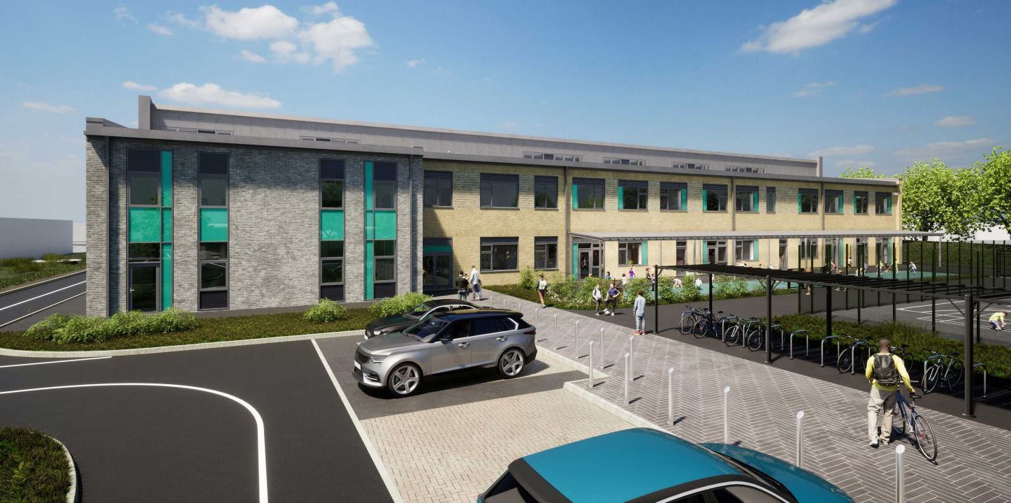 artist's impression of a new school