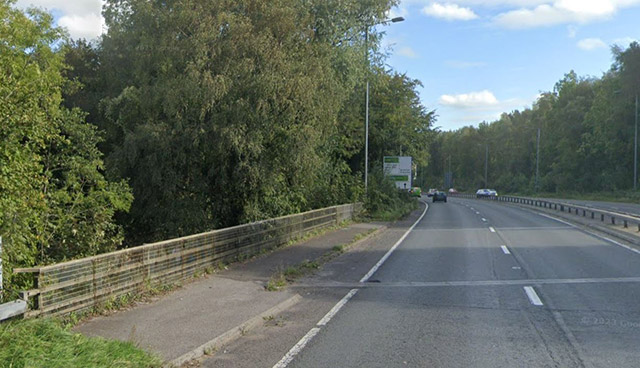 a bridge over a canal